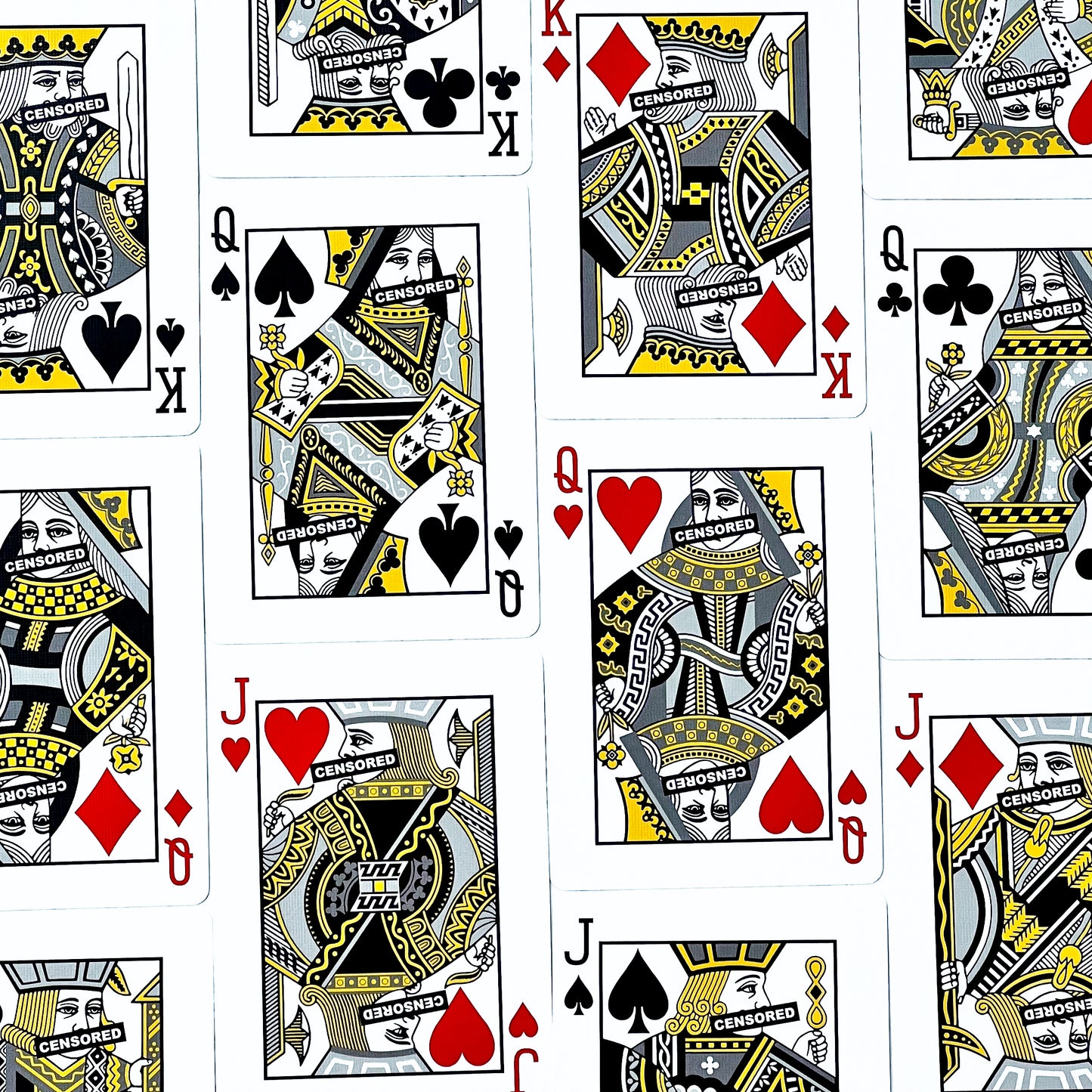 The CENSORED Deck playing cards